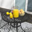 Abdon Round Metal Outdoor Bistro Table With Umbrella Hole , 85cm cm W 85cm cm D