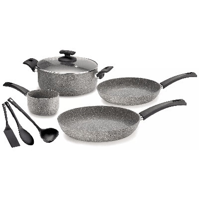 8 - Piece Non-Stick Aluminum Cookware Set
