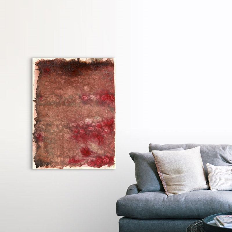 Reproduction d’art sur toile, "roses" par B. Robert, H 48 po x l 36 po x P 1,25 po, Toile tendue