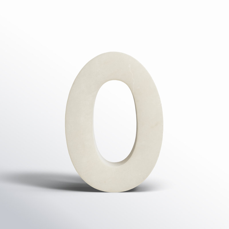 Zendaya Marble Number Letter Block, 0