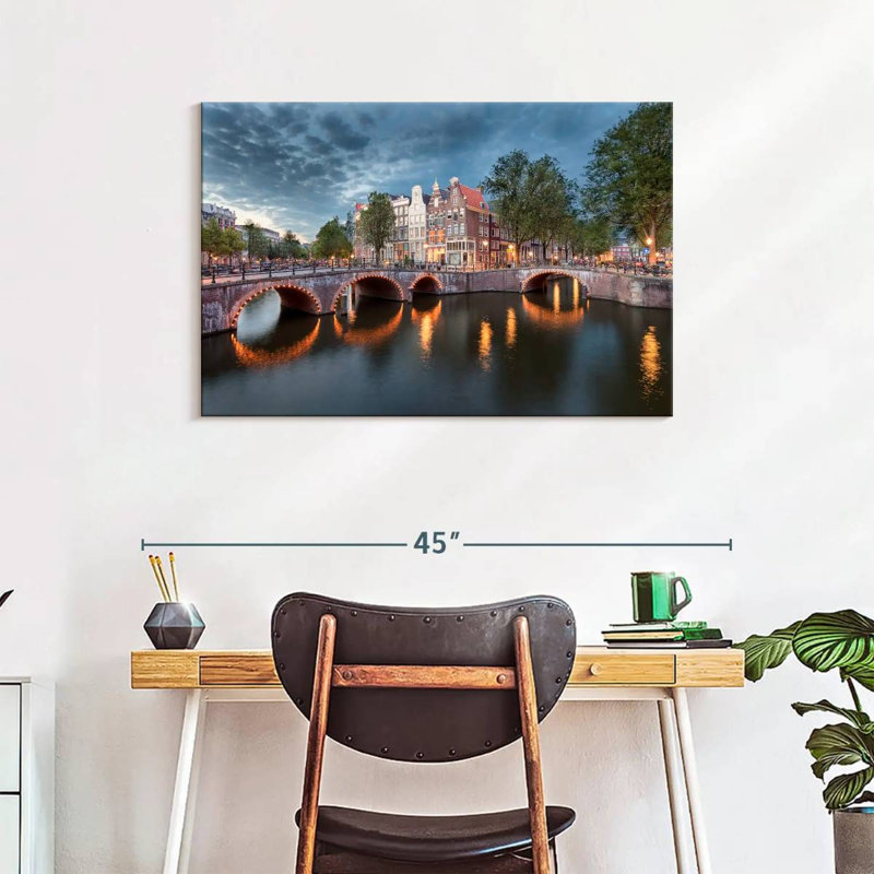 Ponts de Amsterdam, H 24 po x l 36 po