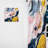 Galatea - Yellow And Blue Fluid Stone VI - Abstract Marble Curtain - Velvet Room Darkening - 1 panel-1329995663