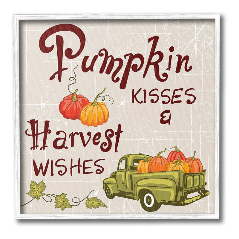 «Farmhouse Pumpkin Kisses», art giclée par Diane Labombarbe, Giclée encadrée blanc bord de mer, H 24 po x l 24 po