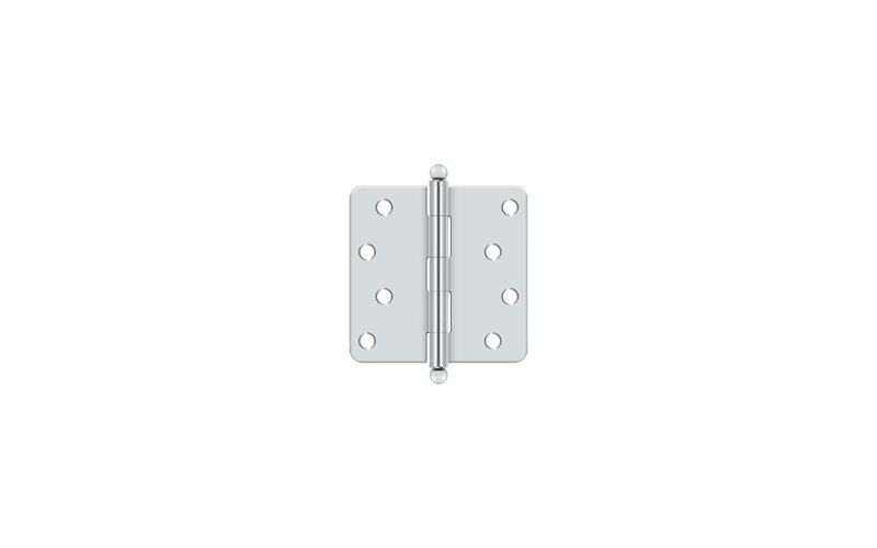 Steel Hinge, Polished Chrome