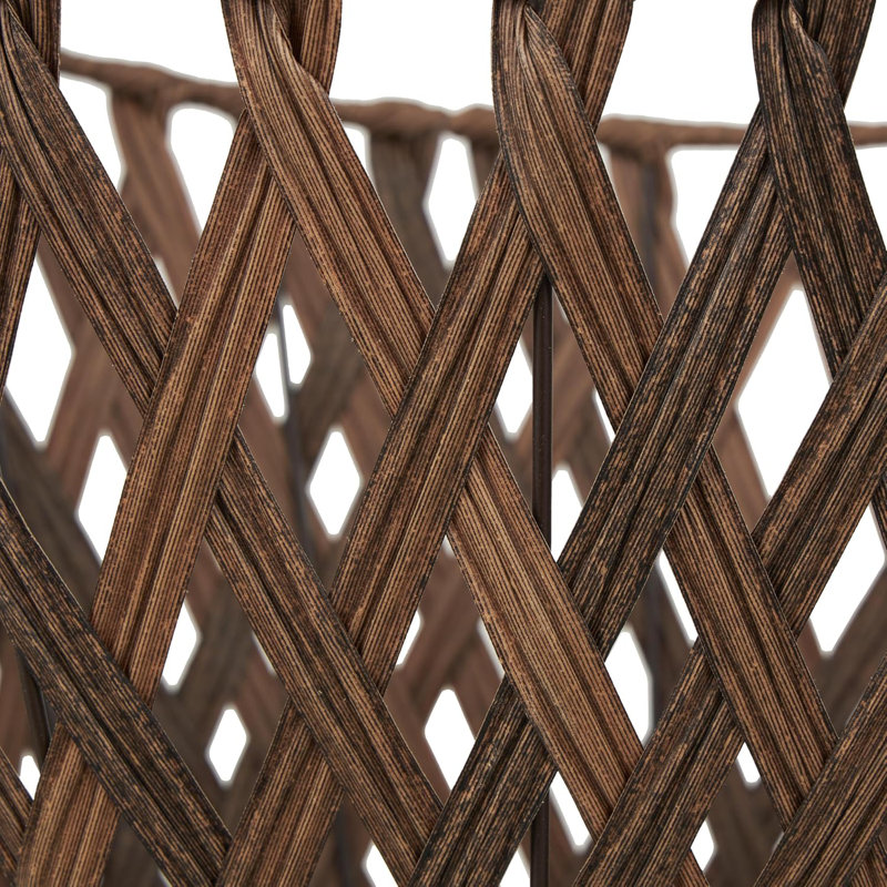 Plastic Rattan Geometric Storage Basket