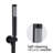 Wall Mounted Shower In Matt Black. 10" Rain Head And Handheld. Balancing Valve. Adjustable Holder, 360 Rotation. Corrosion . 1.8 Gpm Flow Rate. Dual Type. Compatible With Us Plumbing