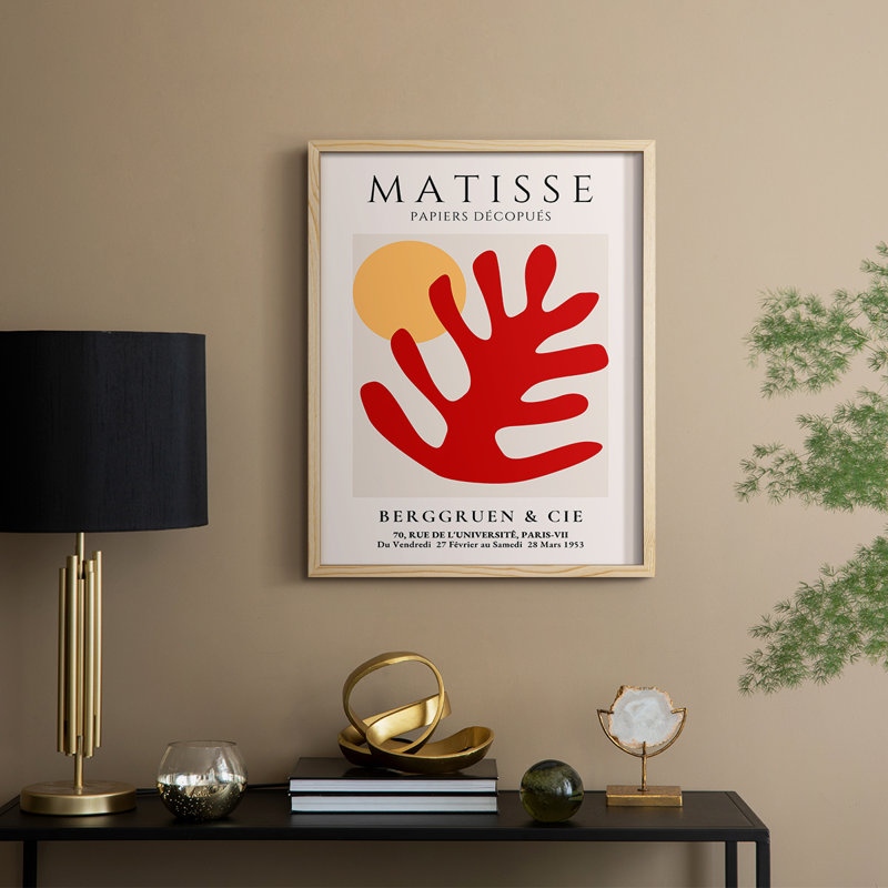 Matisse CLxX, reproduction d'art encadrée - bois massif, H 11 po x l 9 po