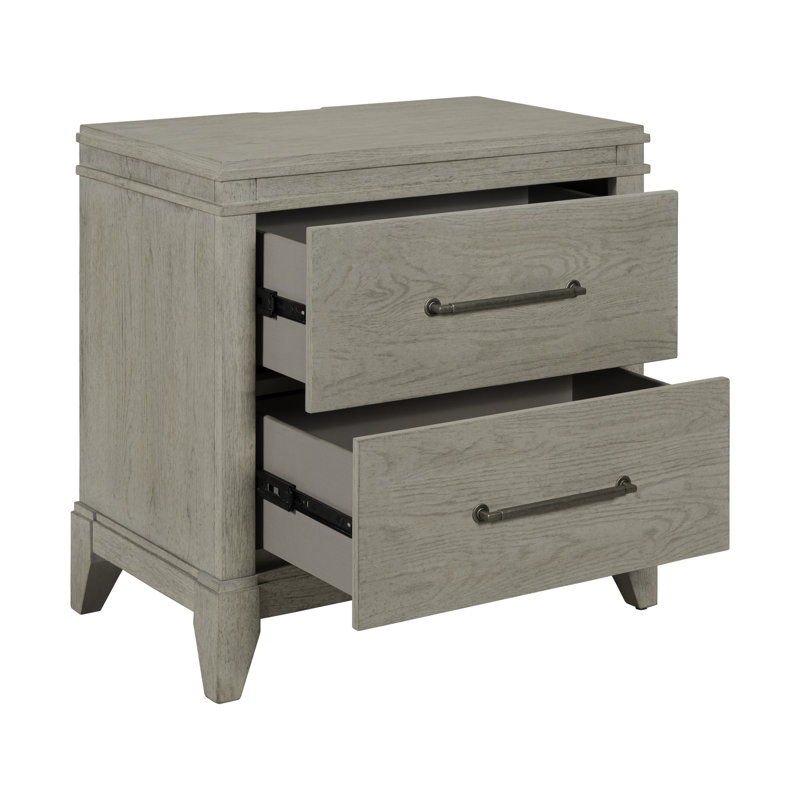 Ensemble de chambre à coucher avec lit à panneaux, commode et miroir Ahan, 4 pièces: lit, commode, miroir, table de chevet