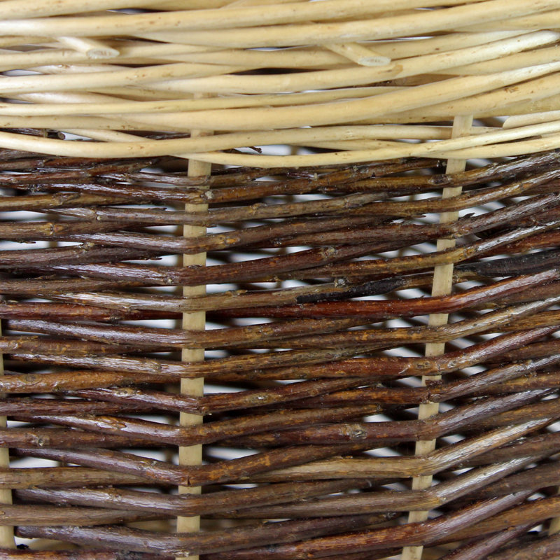 Hand Woven Wicker Laundry Basket with Handles, Large (60 cm x 60 cm x 60 cm)