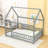 Wooden House Roof Floor Bed With Fence Design-723574651-723574652