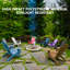 Chaise Adirondack classique en plastique avec dossier incurvé-141432745