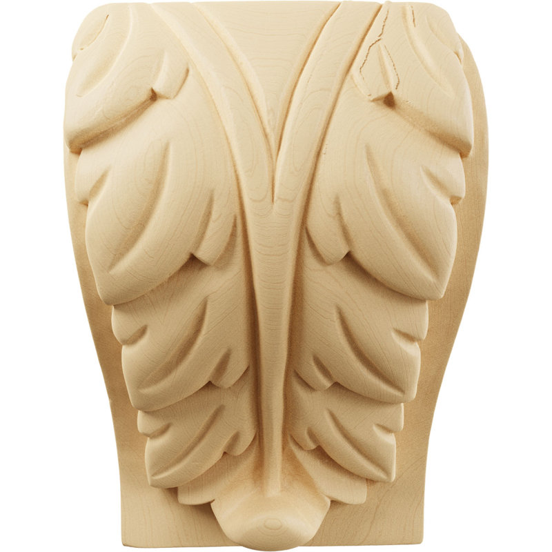 Support en bois / corbeau, Érable, L 4,5 po x H 7 po x P 3,75 po