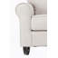 Chaise berçante en tissu beige