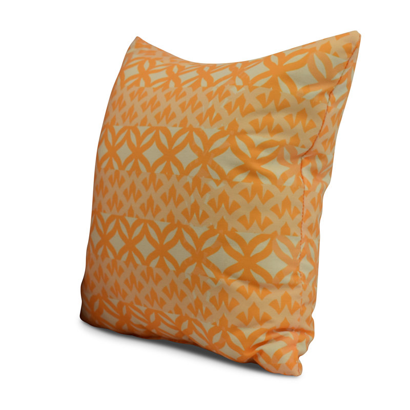 Housse et insert de coussin carré Nantucket, Jaune, H 26 po x l 26 po