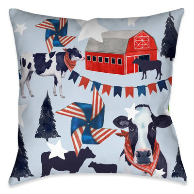 American Barn Polyester Throw Pillow
