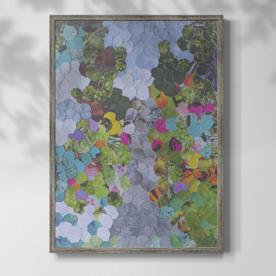 Magenta Garden Framed Print - Solid Wood