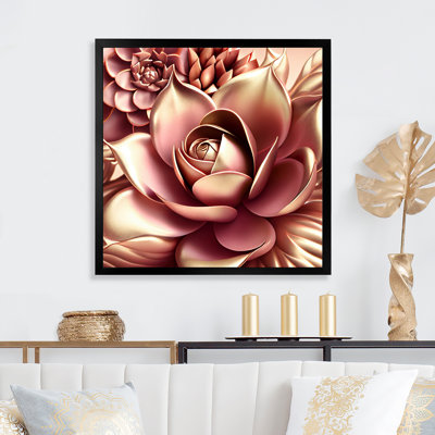 Glam Flowers I - reproduction sur toile