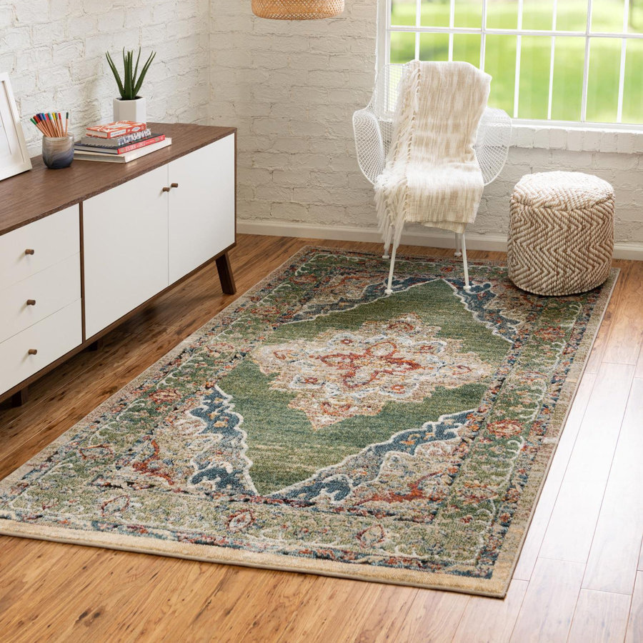 Alresford Oriental Green Area Rug