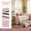 Lit de jour double avec lit gigogne escamotable, canapé-lit en vichy rembourré avec poche de rangement latérale, structure en bois massif, lit de jour multifonctionnel 3 en 1 pour chambre à coucher, chambre d'amis-131272114