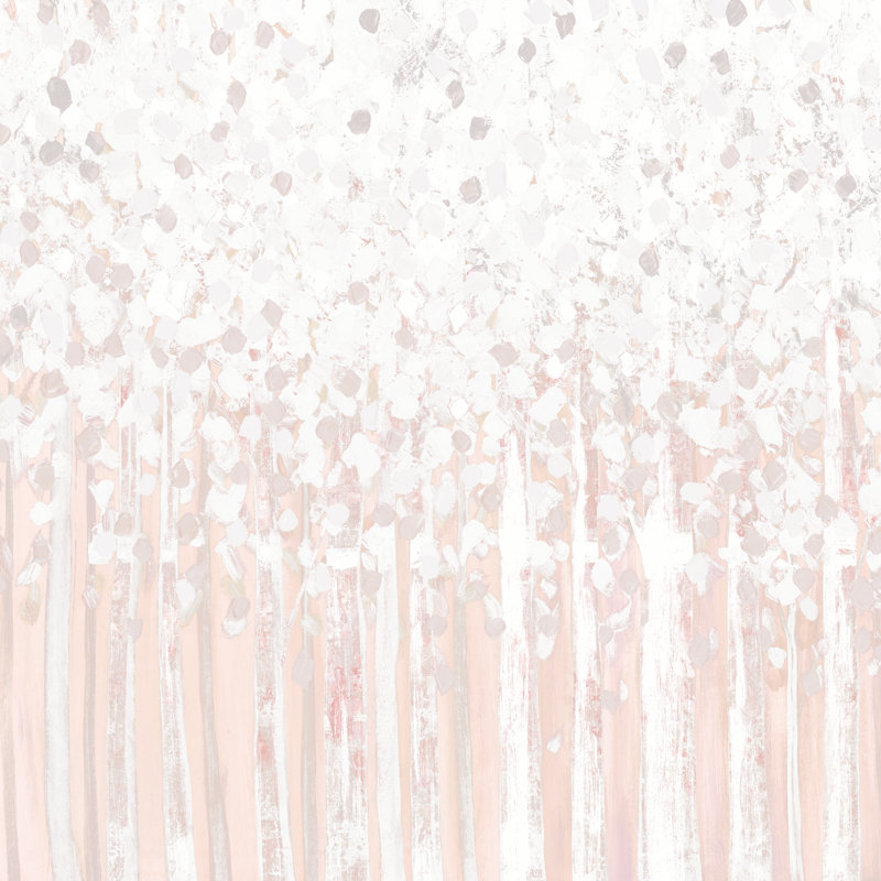 Blush Trees - Wrapped Canvas Painting, 30cm H x 30cm W x 3.8cm D