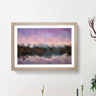 Reflection of the Mountains in Abstract - Picture Frame Graphic Art Print