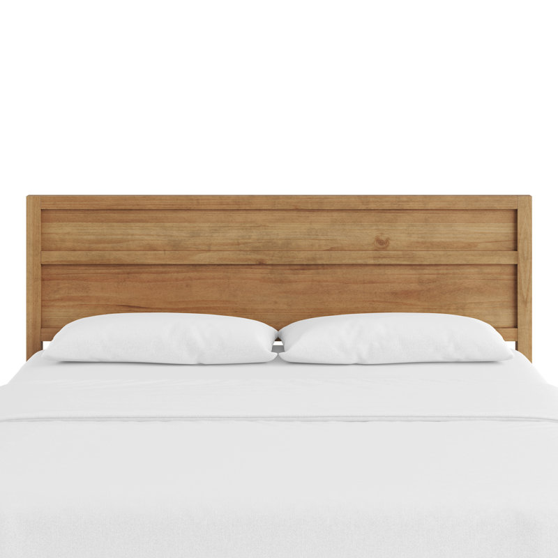 Maddox Modern Wood Panel Headboard, King, Natural
