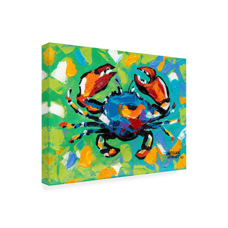 Toile d'extérieur «Seaside Crab II» de Carolee Vitaletti, H 35 po x l 47 po x P 1,5 po