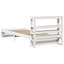 Bed Frame With Headboard Without Mattress White-1900825108