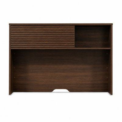 Wood Hutch With Hidden Storage, Brown