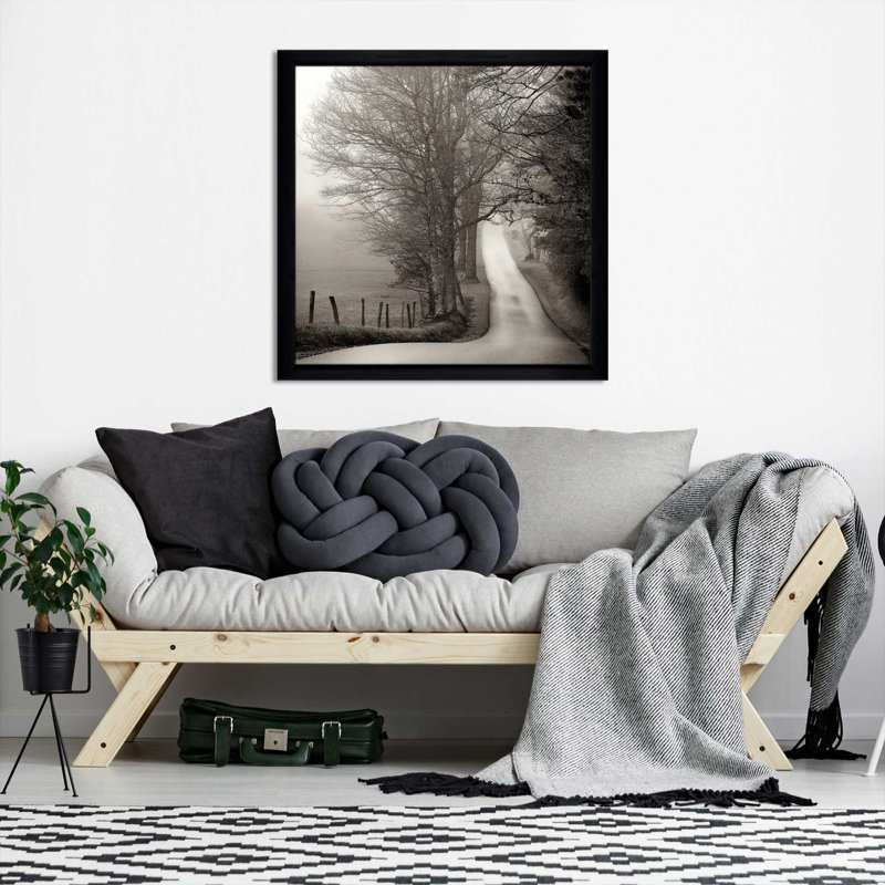 Cades Cove par Nicholas Bell - photographie, Cadre noir, H 25,5 po x l 25,5 po x P 1 po