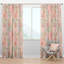Panneau de rideau simple semi-diaphane avec passe-tringle Patchwork-1840935777