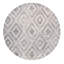 Modern Hand Tufted Geometric Area Rug in Silver / Ivory-1784681477