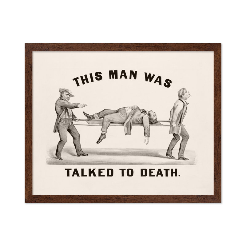 Cet homme était mort, H 08 po x l 10 po, Affiche, Brown Framed