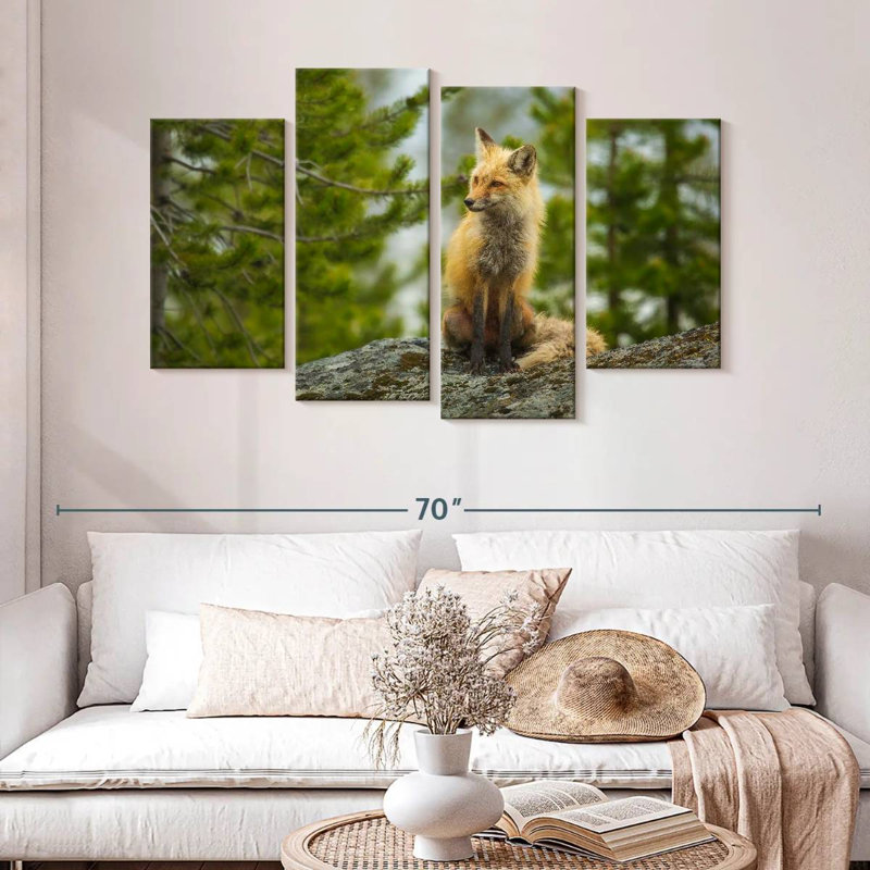 Brampt Red Fox Vixen, 32" H x 52" W