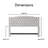 Elle Decor Celeste Tufted Upholstered Padded Headboard with Contemporary Button Tufting-21000040-31968816