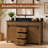 Kaeron Freestanding Single Sink Bathroom Vanity With Sliding Barn Door And Sintered Stone Top-1702766406-1702766393