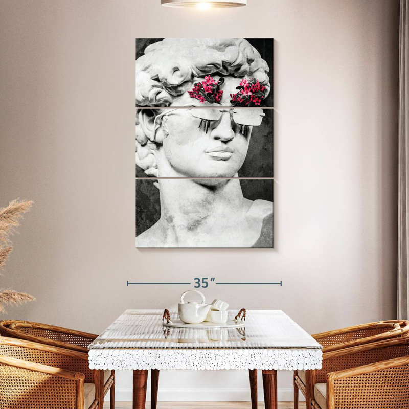 David Sculpture Floral Pop