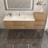 Ensemble de meuble-lavabo mural simple 67 po Moreno Bailey