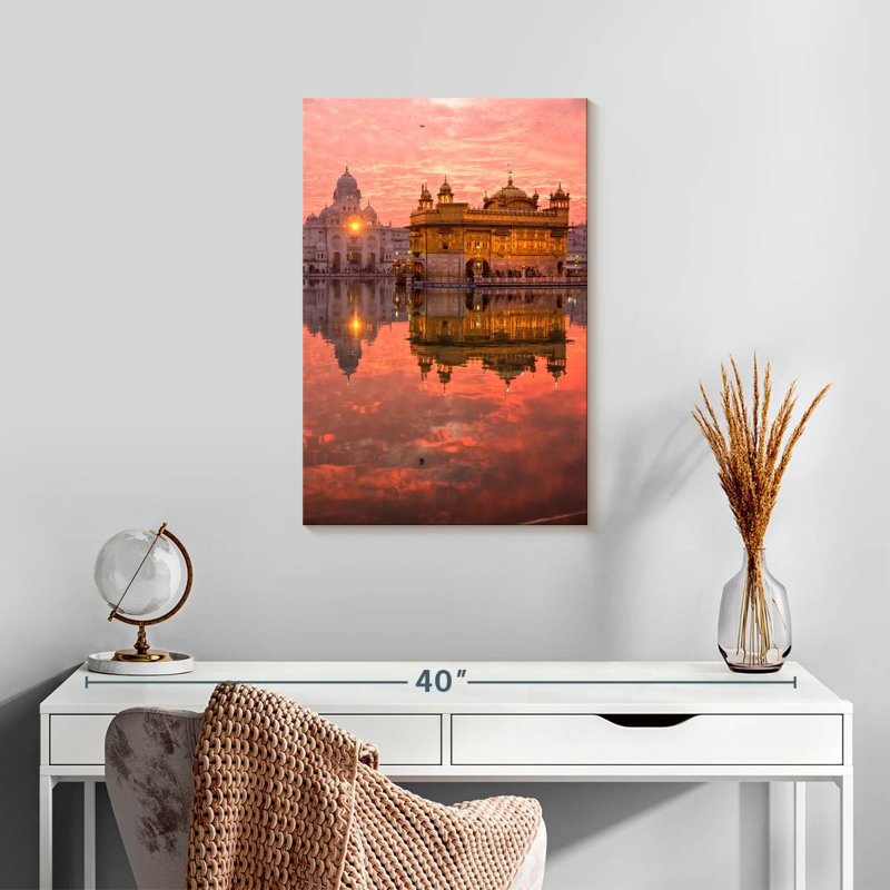 Aime Harmandir Sahib Reflection, 24" H x 16" W