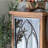 Iron art retro carved bookcase