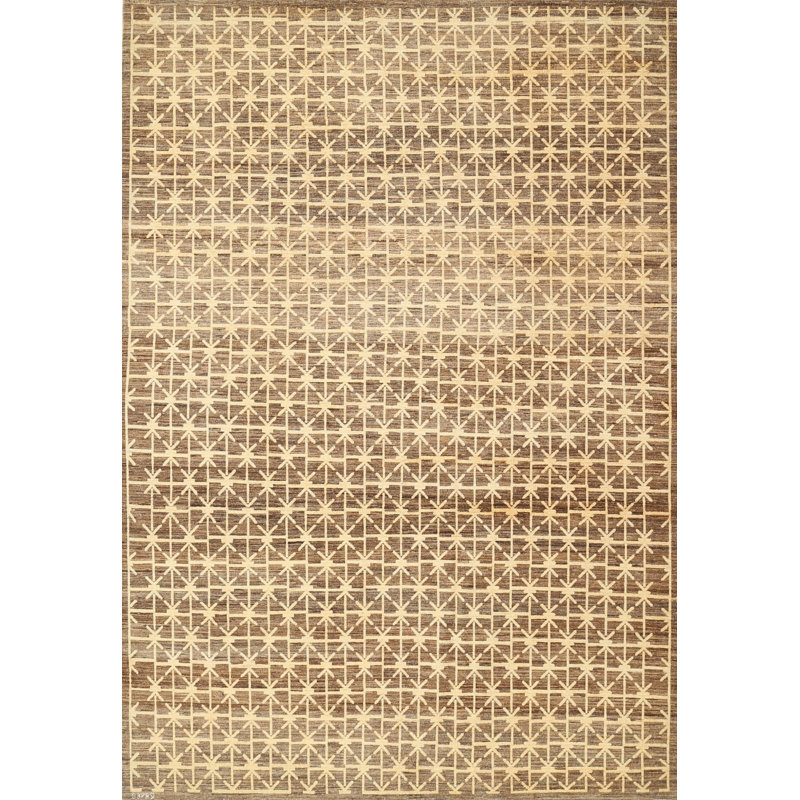 Tapis contemporain brun, Rectangle 3 pi x 5 pi