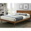 Grand lit plateforme Modern, bois, abat-jour brun, sans sommier-1019874841