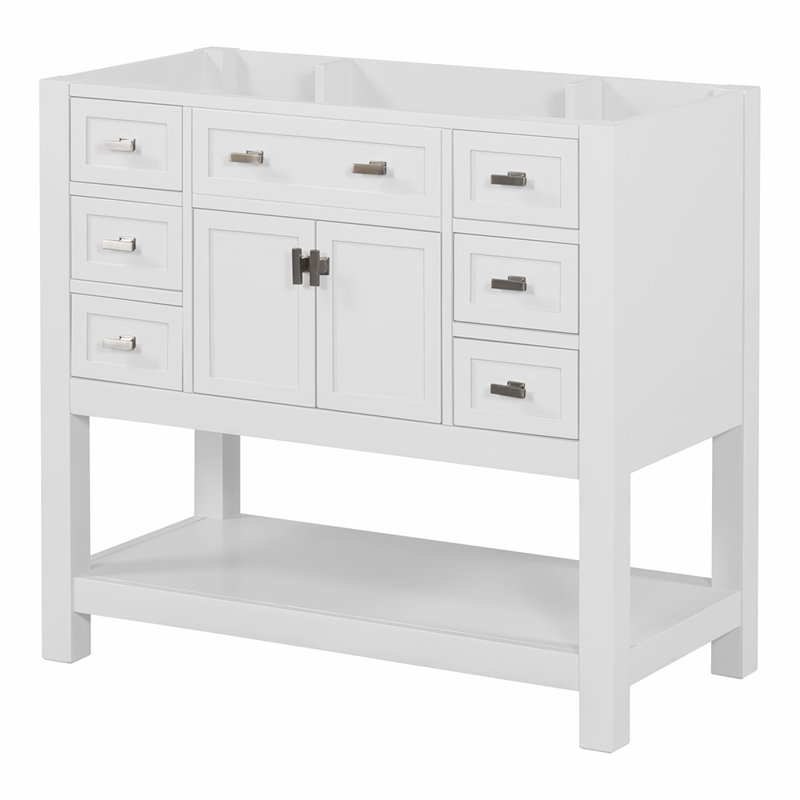 Meuble-lavabo simple avec plateau 35,21 po, Blanc