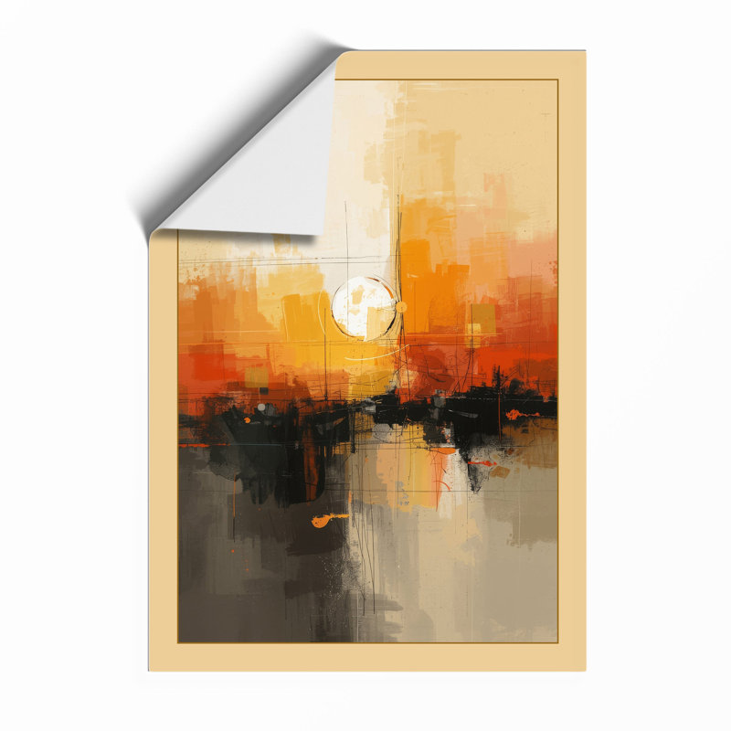 City at Dusk Modern - Framed Print, A1 - 84.1 x 59.4 cm, Unframed
