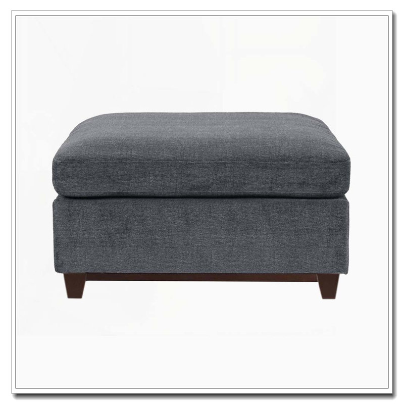 Grand repose-pieds modulaire contemporain avec dossier capitonné
