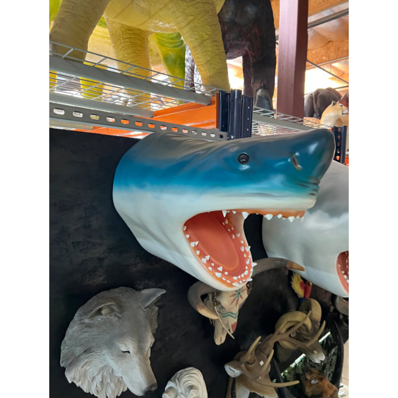 Great White Shark Head Statue