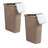 Slim Laundry Hamper, 40 Liter Capacity, Hinged Lid, 2 Pack-81245420-112438265