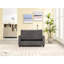 Futon-lit gris foncé pour petits espaces Living Compact