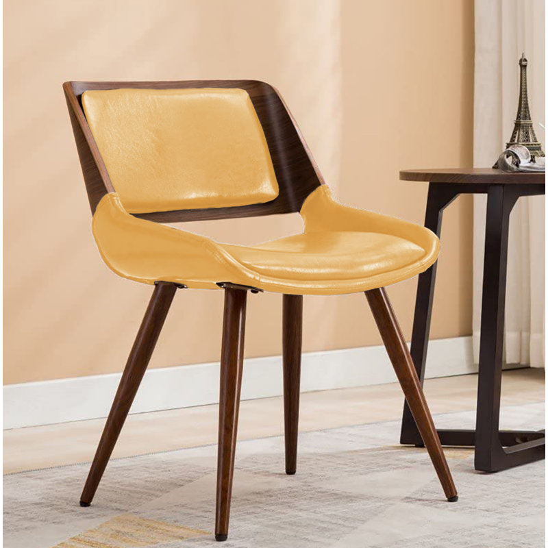Chaise de salle à manger Ayrton, Jaune