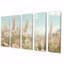 Ensemble de salon art mural de ferme rose et vert-977353084
